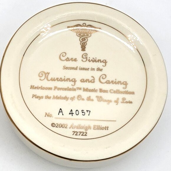 Ardleigh Heirloom Nurse Porcelain Nursing Caring Music Box Care Giving VTG 2002 - Picture 6 of 11
